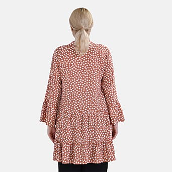 https://tjcuk.sirv.com/Products/77/5/7750168/Viscose-Polka-Dots-Dress-Size-85x1-cm-Orange-Orange_7750168_1.jpg?w=342&h=342