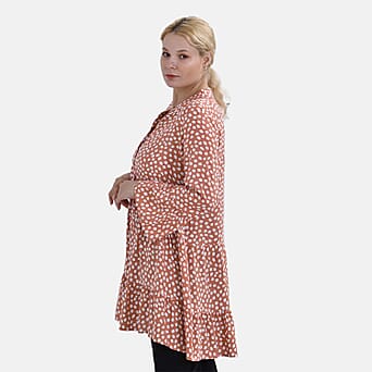 https://tjcuk.sirv.com/Products/77/5/7750169/Viscose-Polka-Dots-Dress-Size-90x1-cm-Orange-Orange_7750169_2.jpg?w=342&h=342