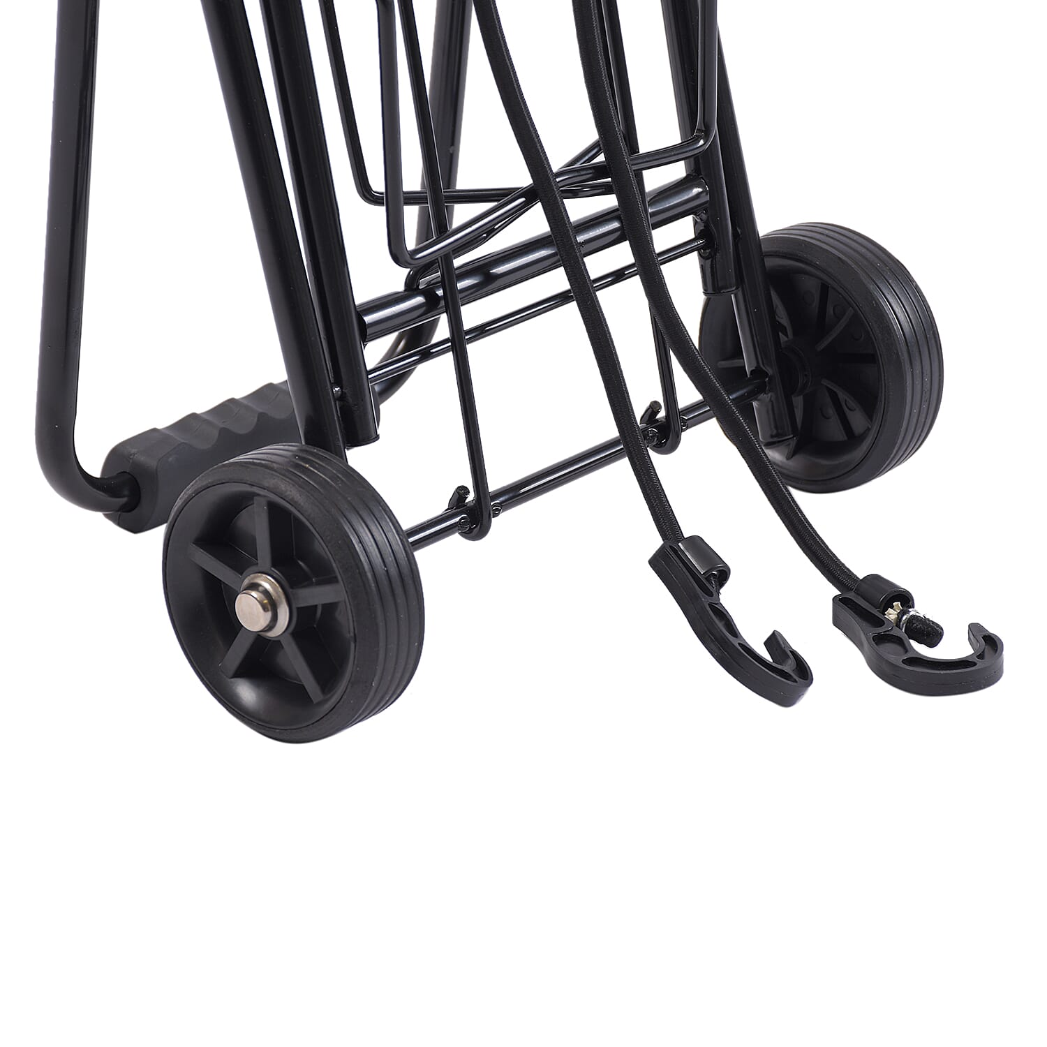 30Kg Heavy Duty Folding Metal Trolley - Black - Move With Ease - Small White Goods, Garden Pots, Compost, Shopping, Boxes, Festival Trolley.