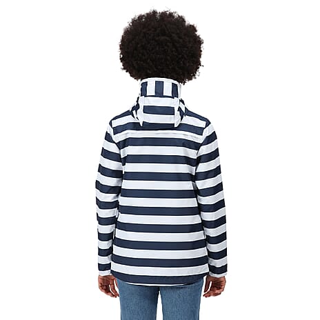 REGATTA Bayarma Striped Jacket (Size 10) - Navy - White