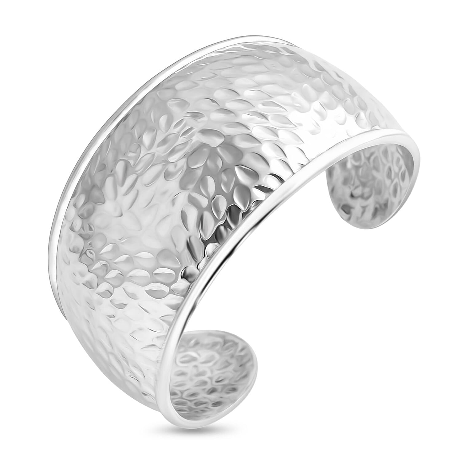 Sterling Silver Cuff Bangle (Size 7.5), Silver Wt. 35.87 Gms.