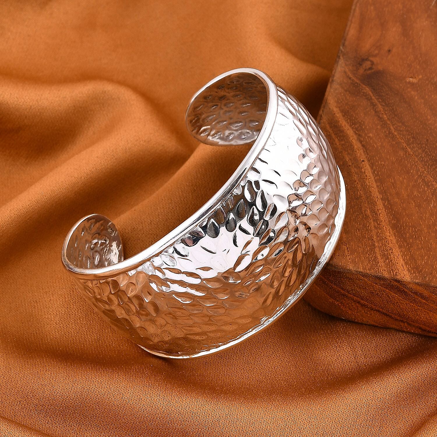 Bali Legacy - Sterling Silver Cuff Bangle (Size 7.5), Silver Wt. 35.87 Gms.