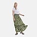 TAMSY Elastic Waist Summer Floral Maxi Skirt - One Size
