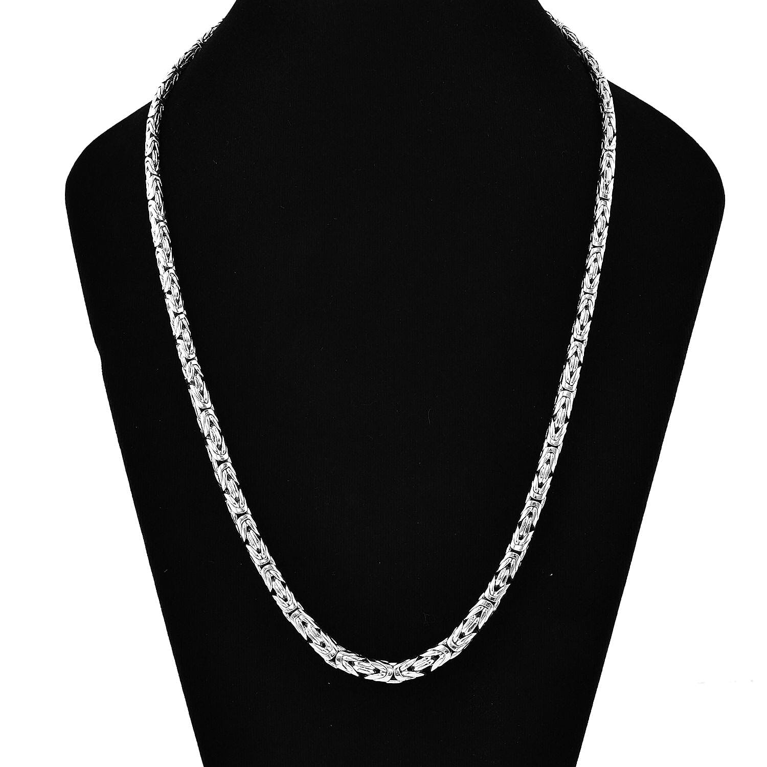 Royal Bali Collection - Borobudur Sterling Silver Necklace (Size - 24),  Silver Wt. 100 Gms