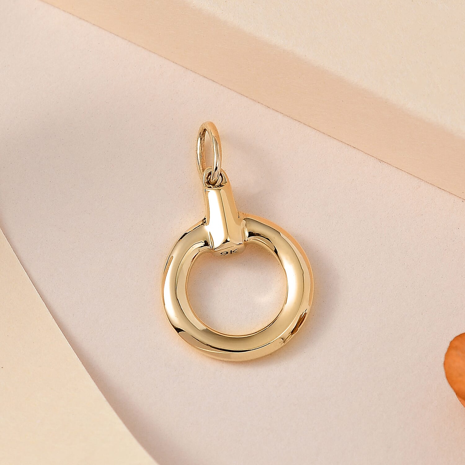 9K Yellow Gold  Fancy Pendant,  Gold Wt. 2.02 Gms