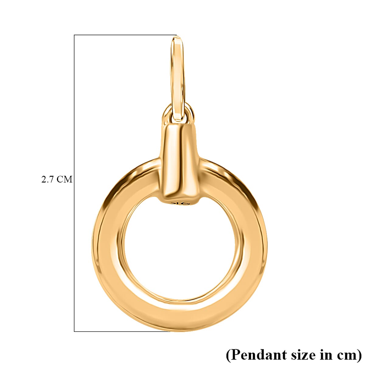 9K Yellow Gold  Fancy Pendant,  Gold Wt. 2.02 Gms
