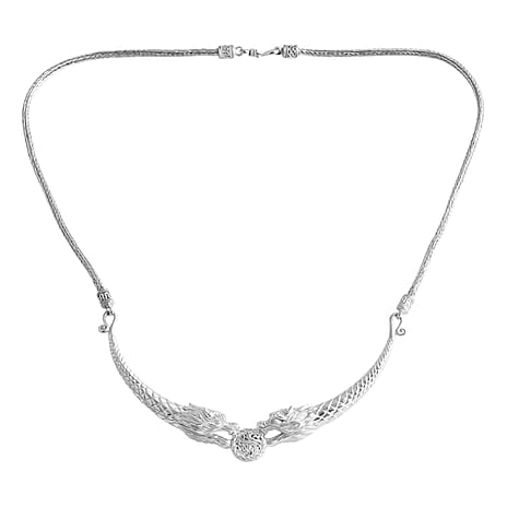Royal Bali- Sterling Silver Dragon Necklace (Size 20), Silver Wt. 27.95 Gms.
