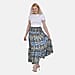 TAMSY Elastic Waist Summer Floral Print Maxi Skirt