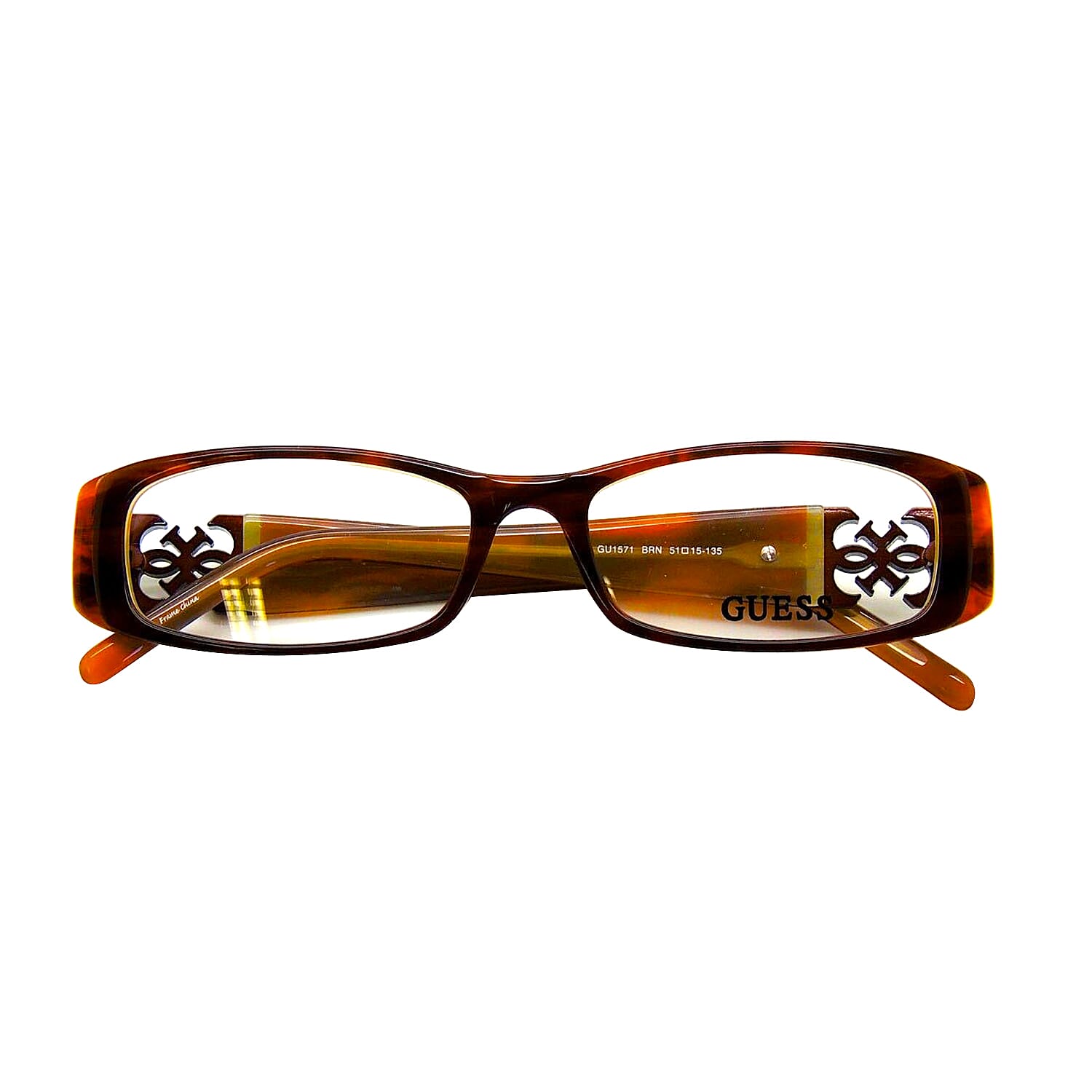 GUESS Rectangular Acetate Eyeframes (Power 4.0) - Brown