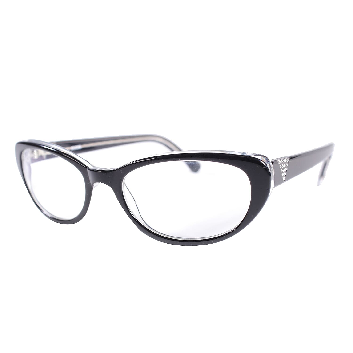 GUESS Cat Eye Tort Frames with Decorative Sides (Power 4.0) - Dark