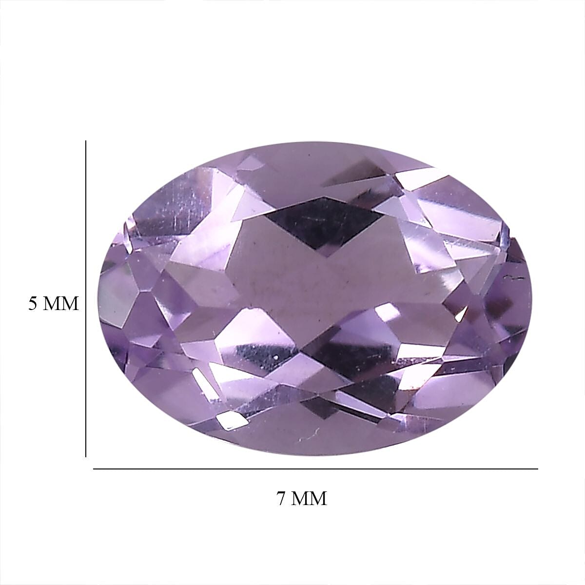 Pink Amethyst Oval 7x5 mm