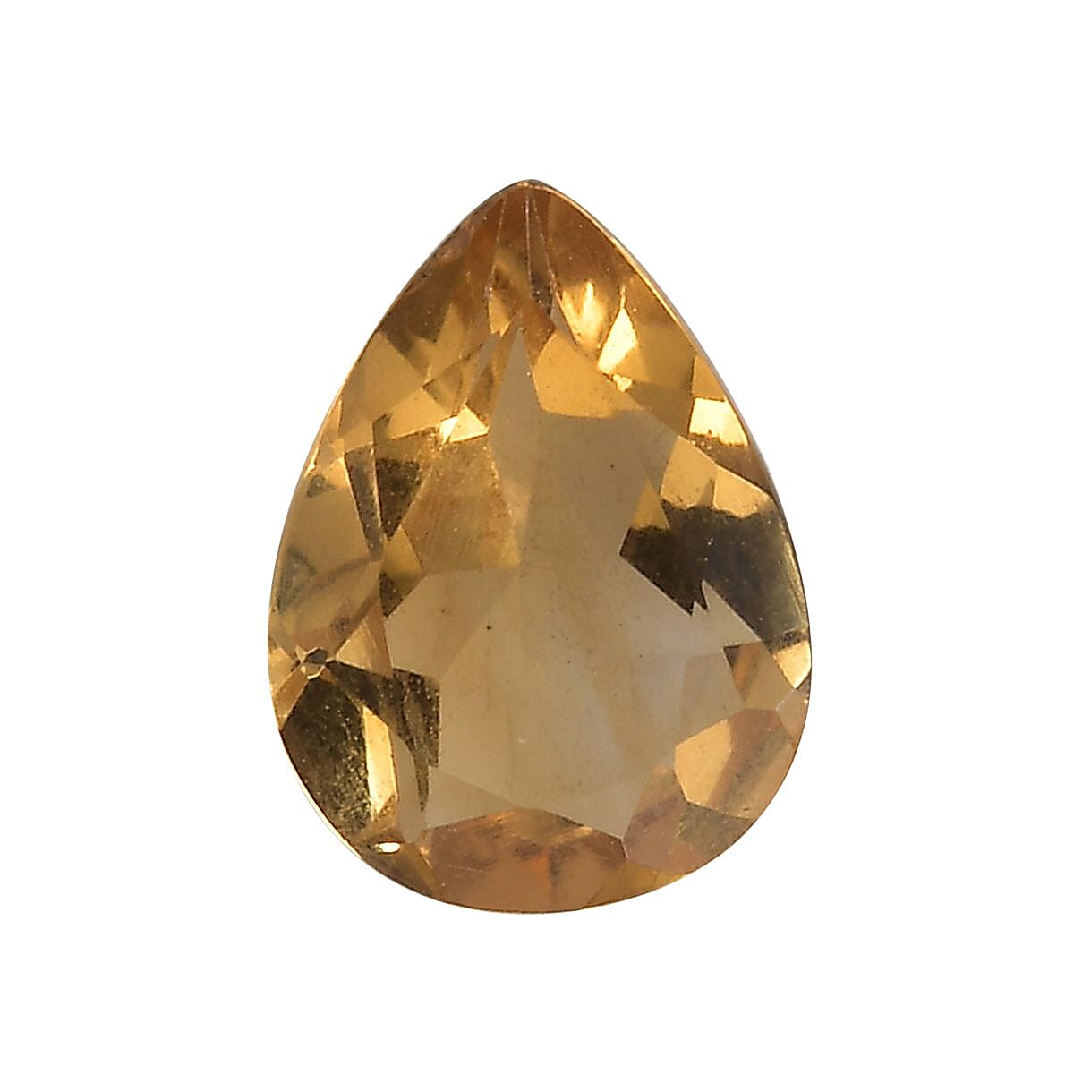 Citrine Pear 8x6 mm