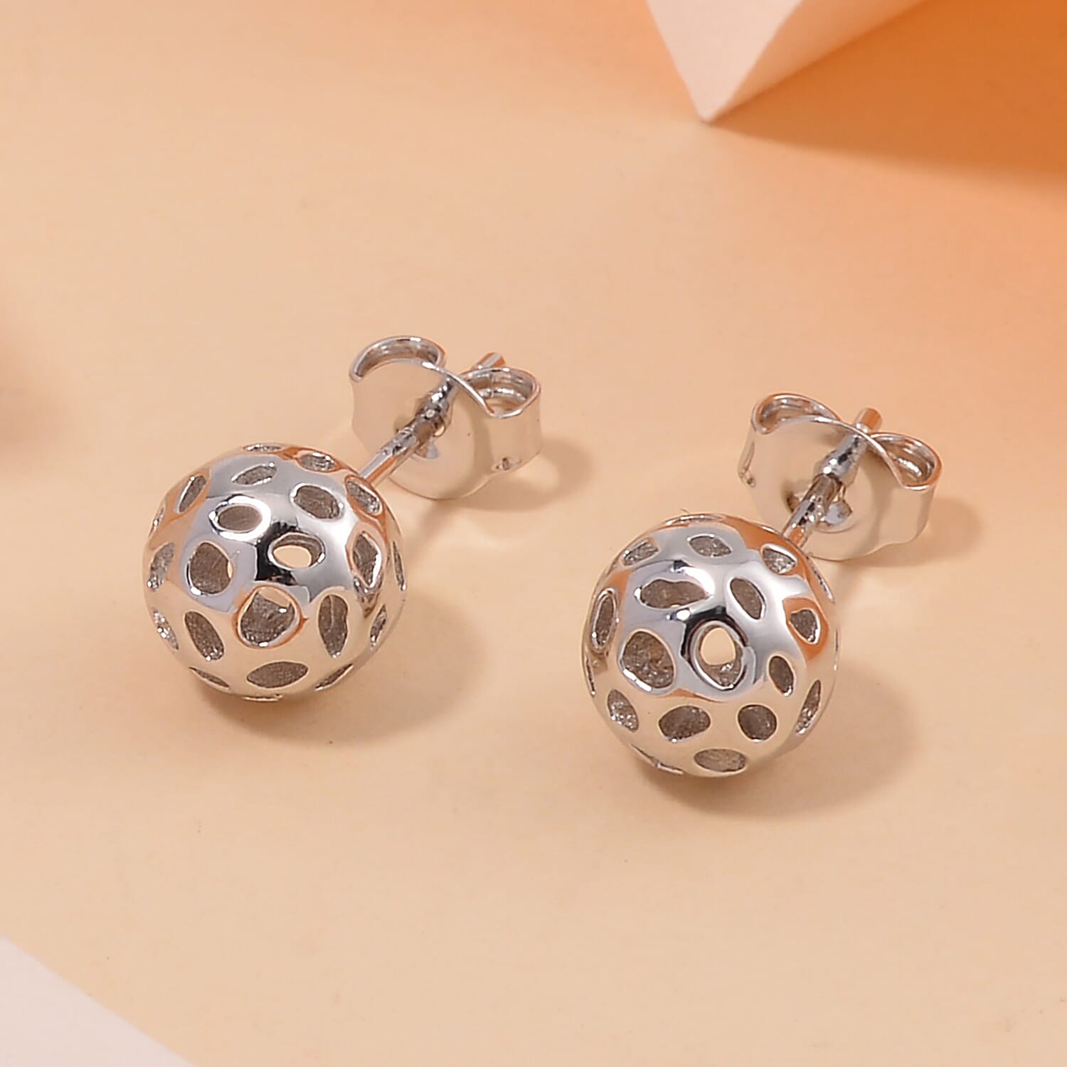 RACHEL GALLEY Rhodium Overlay Sterling Silver Earrings