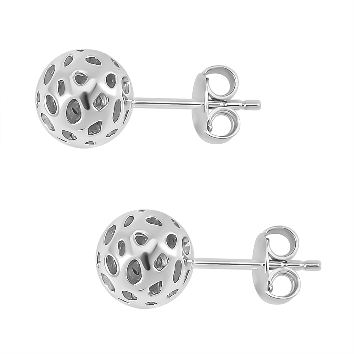 RACHEL GALLEY Rhodium Overlay Sterling Silver Earrings