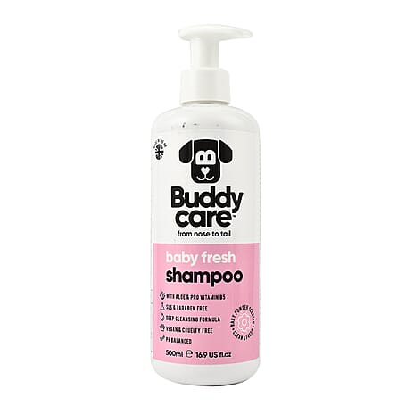 Buddy Care Deep Cleansing Baby Fresh Dog Shampoo with Aloe & Pro Vitamin B5 500ml