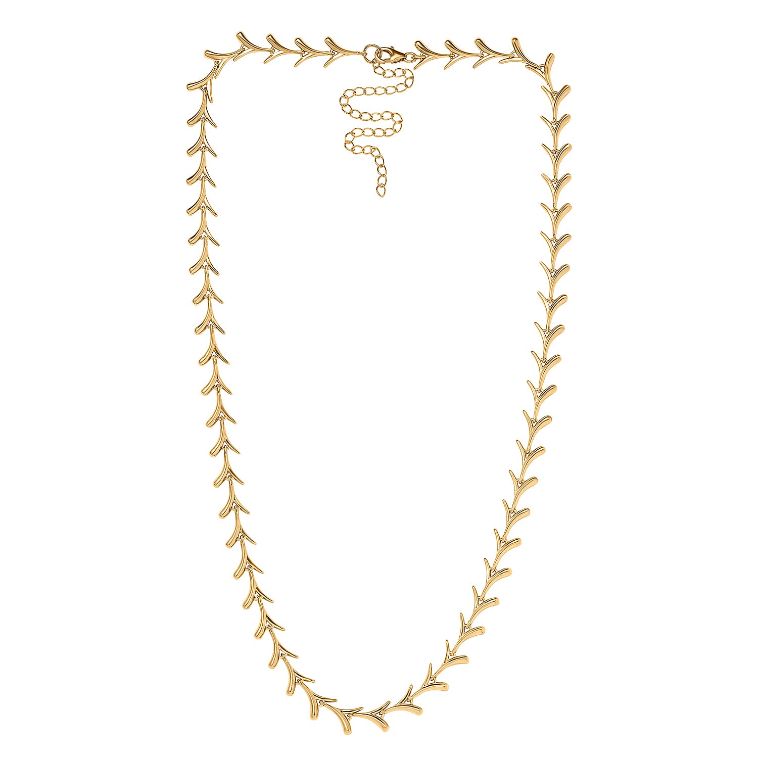 Lucy Q Sycamore Collection - 18K YG Vermeil Plated Sterling Silver Necklace (Size - 20), Silver Wt. 35 Gms