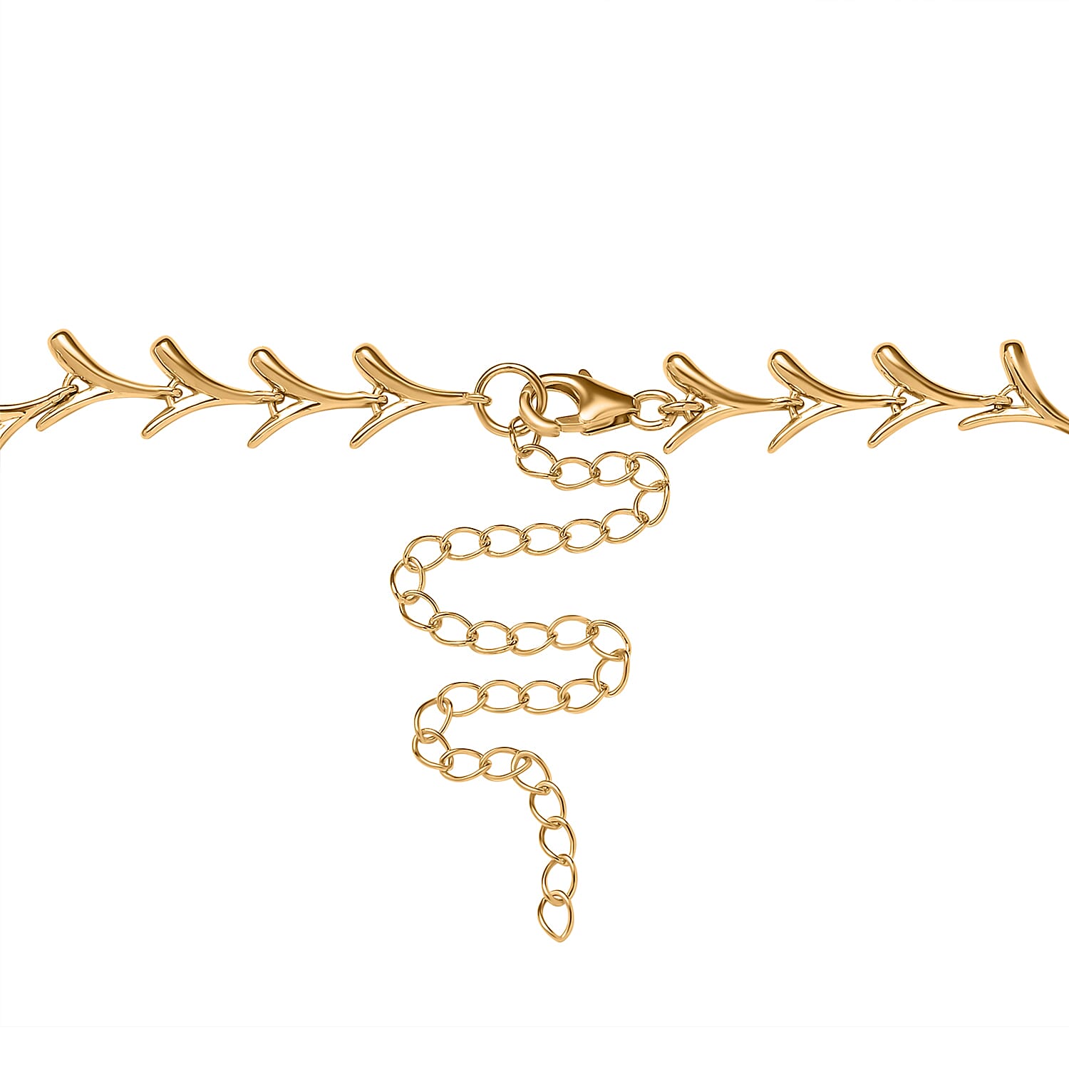 Lucy Q Sycamore Collection - 18K YG Vermeil Plated Sterling Silver Necklace (Size - 20), Silver Wt. 35 Gms