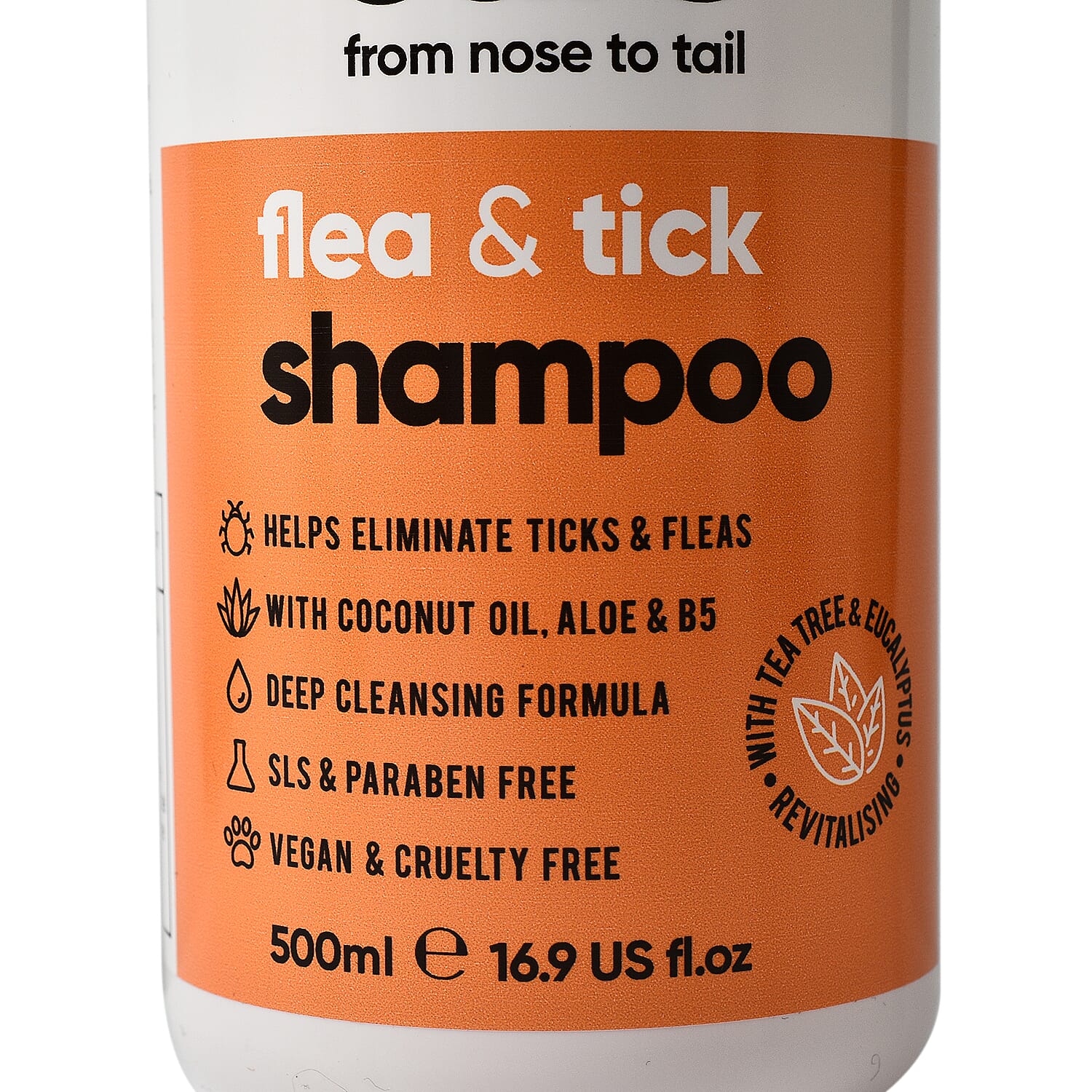 Buddy Care Flea & Tick Dog Shampoo with Tea Tree & Eucalyptus 500ml