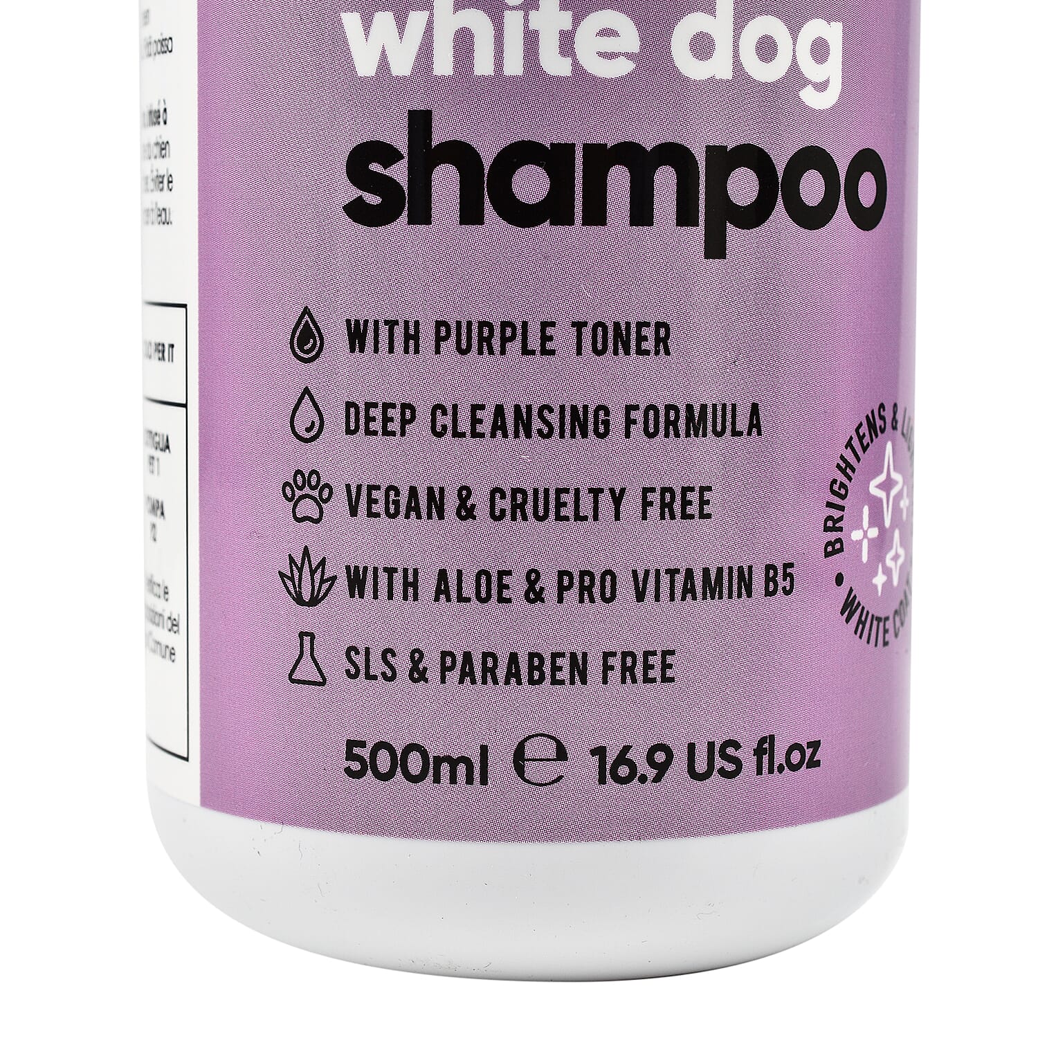 Buddy Care White Dog Shampoo with Aloe Vera - Pro Vitamin B5 - 500ml