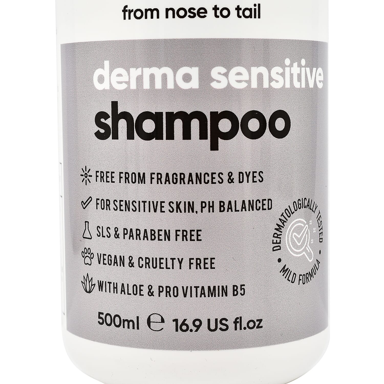 Buddy Care Derma Sensitive Skin Dog Shampoo with Aloe Vera & Pro Vitamin B5 500ml