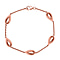 Lucy Q Tears Collection - 18K YG Vermeil Plated Sterling Silver Chain Bracelet (Size - 8), Silver Wt. 12.19 Gms