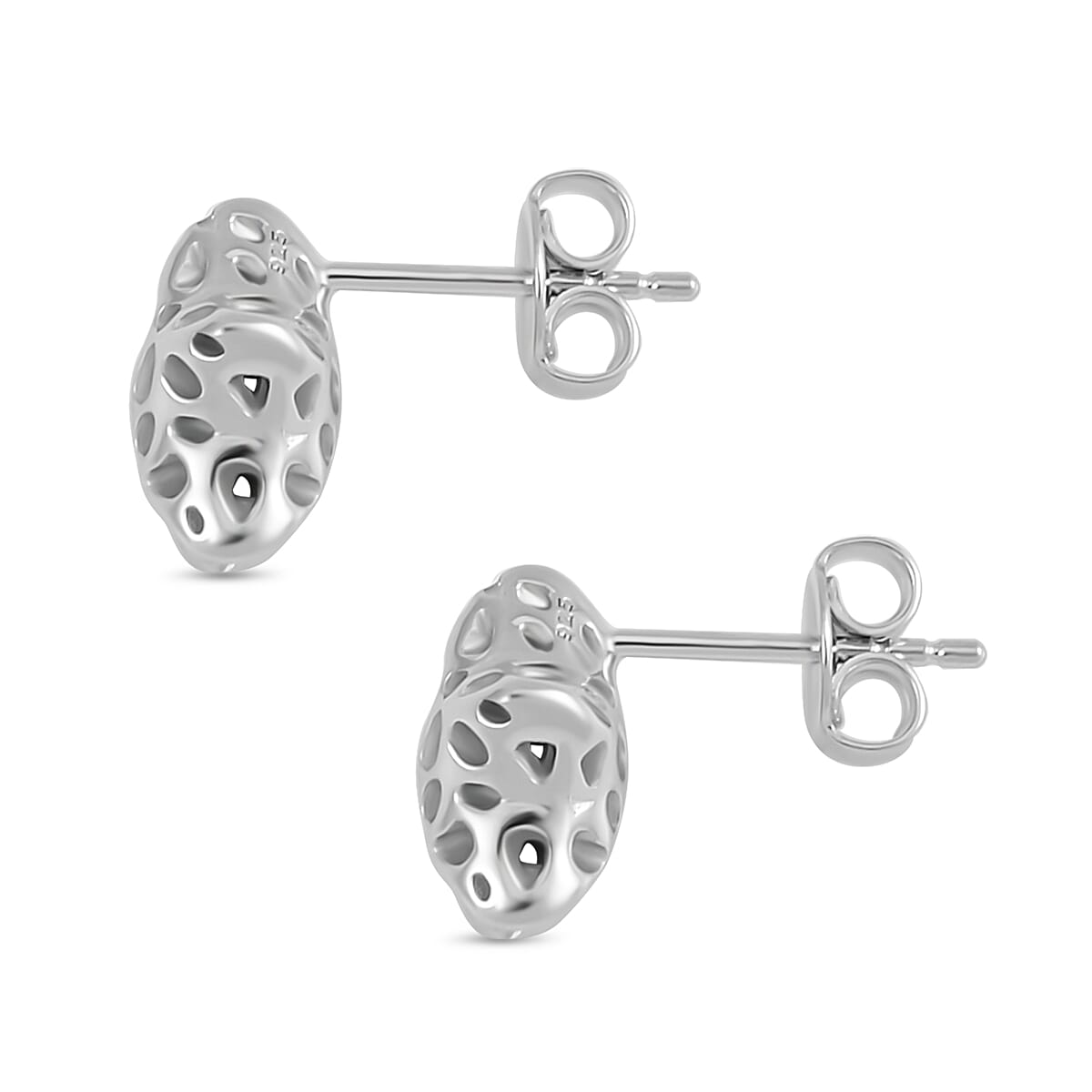 RACHEL GALLEY Rhodium Overlay Sterling Silver Star Earrings
