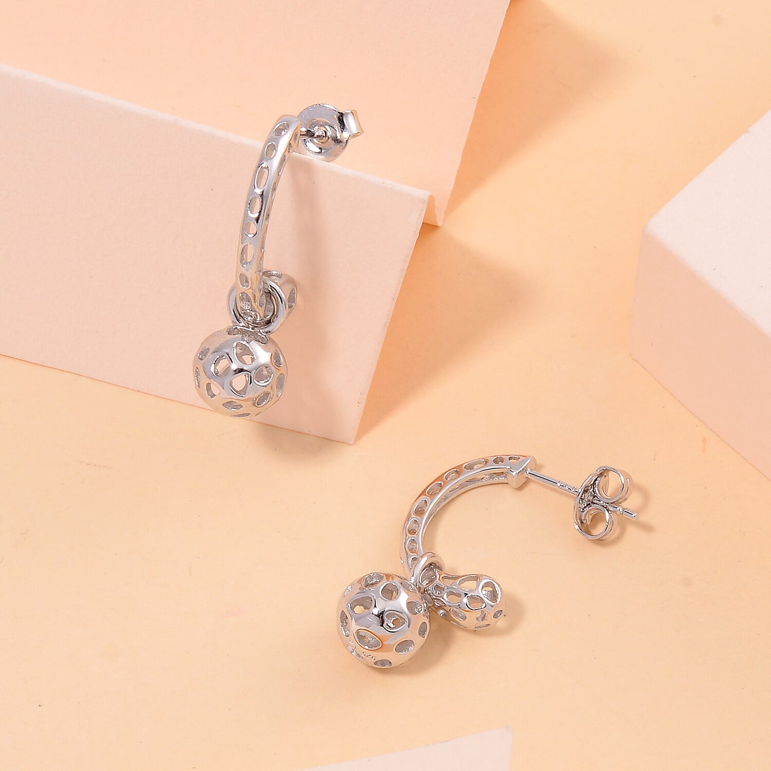 RACHEL GALLEY Rhodium Overlay Sterling Silver Earrings