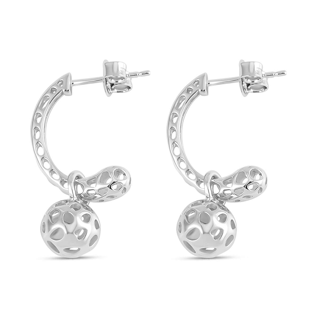 RACHEL GALLEY Rhodium Overlay Sterling Silver Earrings