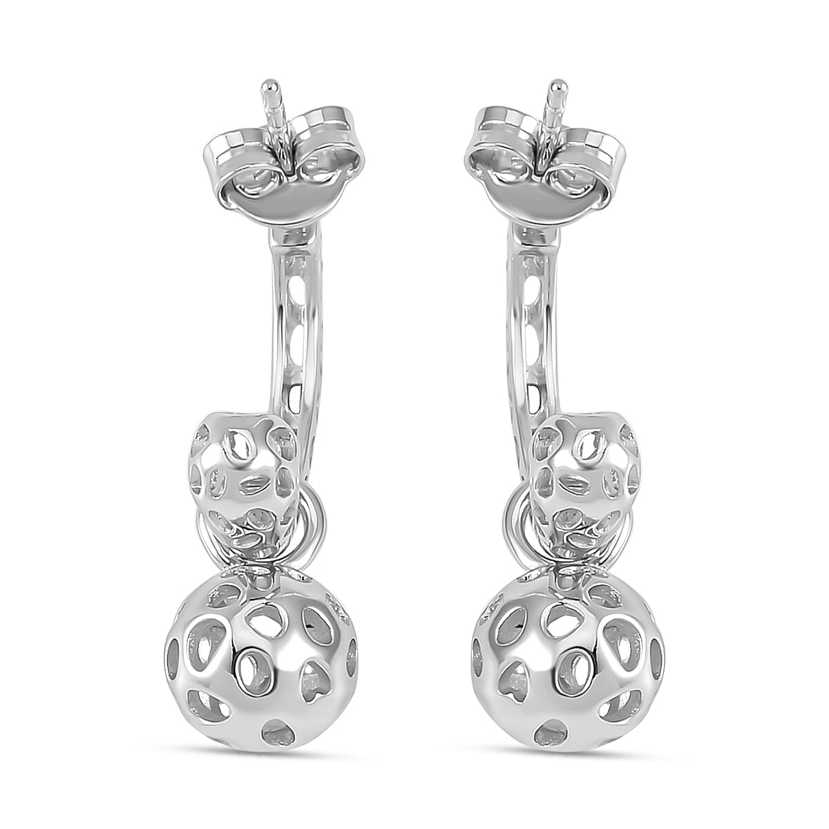 RACHEL GALLEY Rhodium Overlay Sterling Silver Earrings