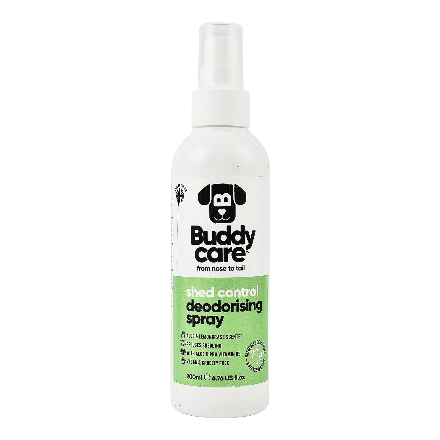 Buddy Care Shed Control Deodorising Spray with Aloe & Pro Vitamin B5 200ml