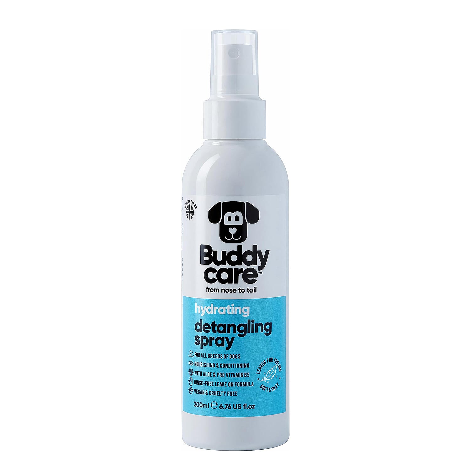 Buddy Care Hydrating Detangling Spray with Aloe & Pro Vitamin B5 200ml