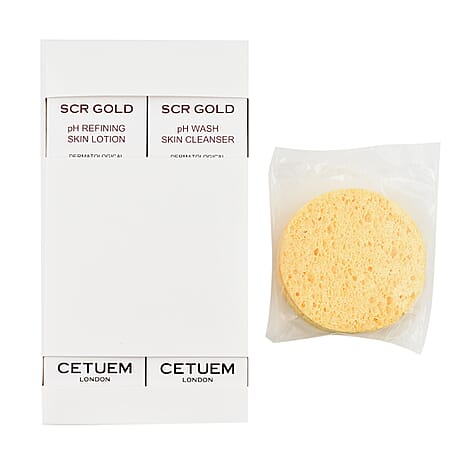 Cetuem Duo Bundle (Incl. PH Skin Cleanser and PH Skin Lotion) with Free Sponge