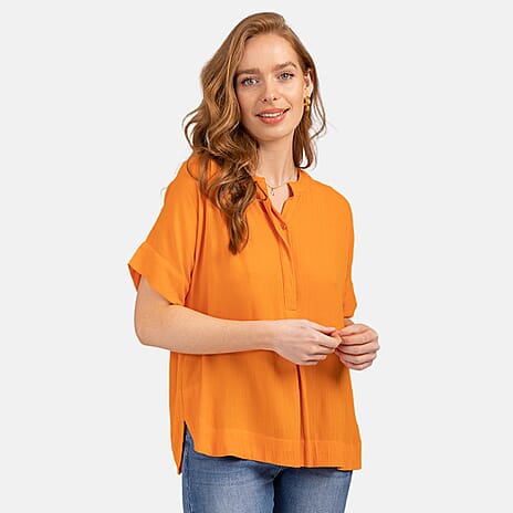 Rayon Blouse (Size 1x1 cm) - Orange