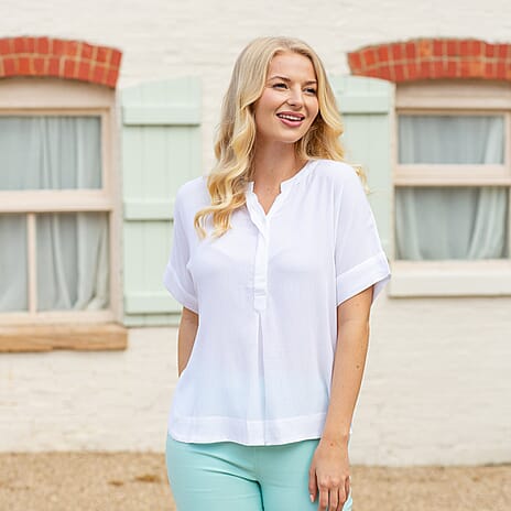 Rayon Blouse (Size 1x1 cm) - White