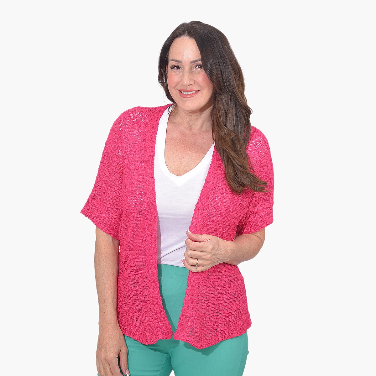 Mudflower Cardigan (Size L) - Pink