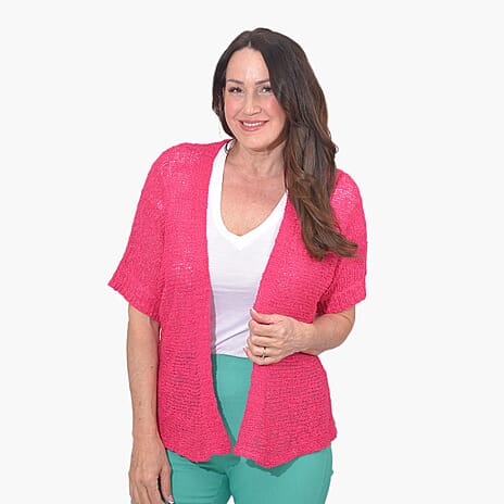 Mudflower Cardigan (Size L) - Pink