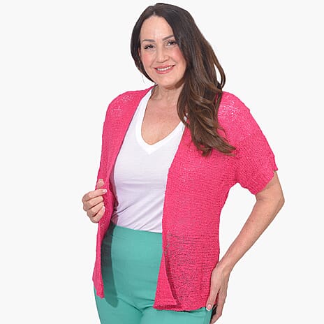 Mudflower Cardigan (Size L) - Pink