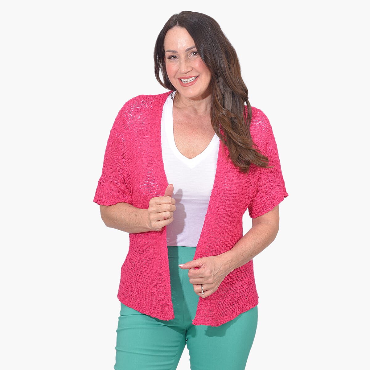 Mudflower Cardigan (Size XL) - Pink