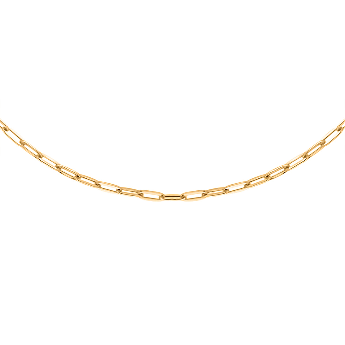 JCK Vegas 2024 Gold Find Of The Year - 9K Yellow Gold Paperclip Necklace (Size - 17)