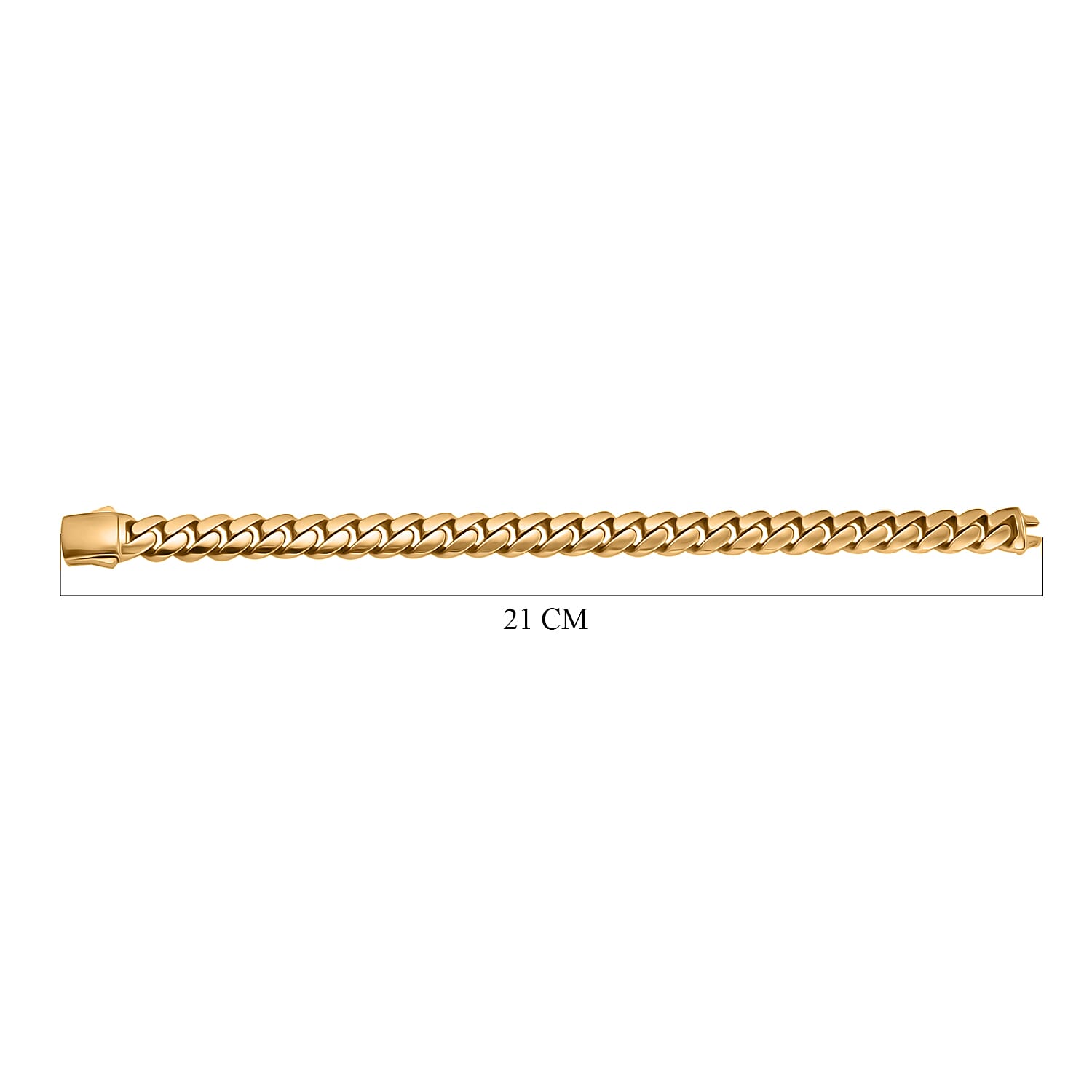 JCK Vegas Find - 9K Yellow Gold Miami Cuban Bracelet (Size - 8),  Gold Wt. 18.00 Grams