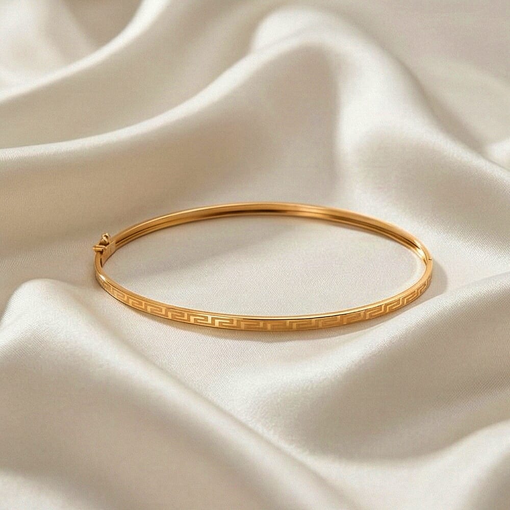 JCK Vegas Close Out Deal - 9K Yellow Gold Designer Inspired Bangle