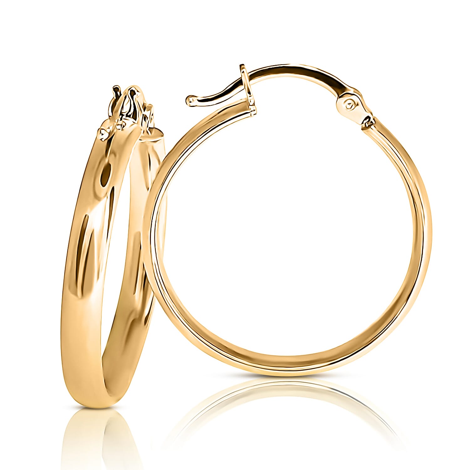 JCK Vegas Special - 9K Gold Classic Hoop Earrings