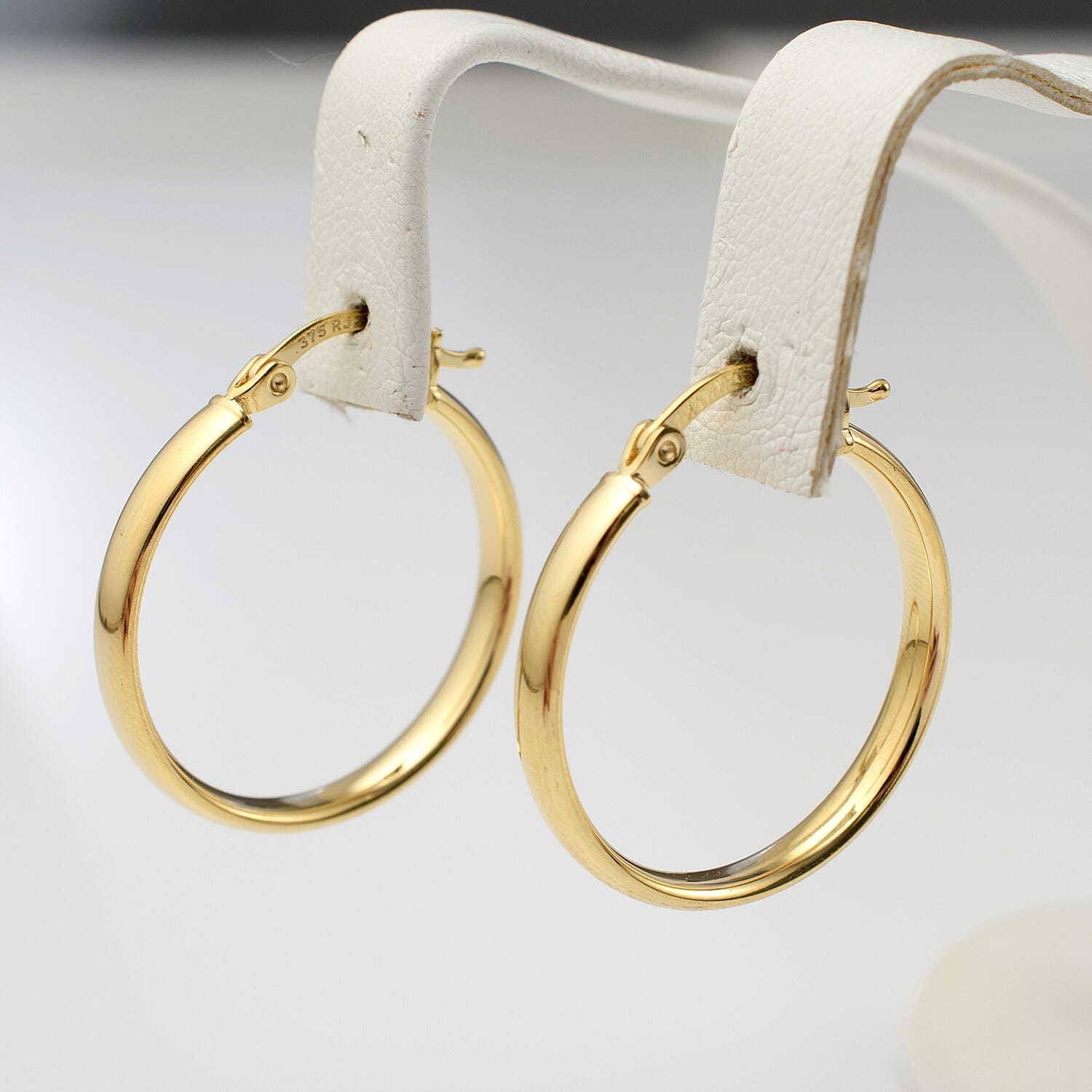 JCK Vegas Special - 9K Gold Classic Hoop Earrings