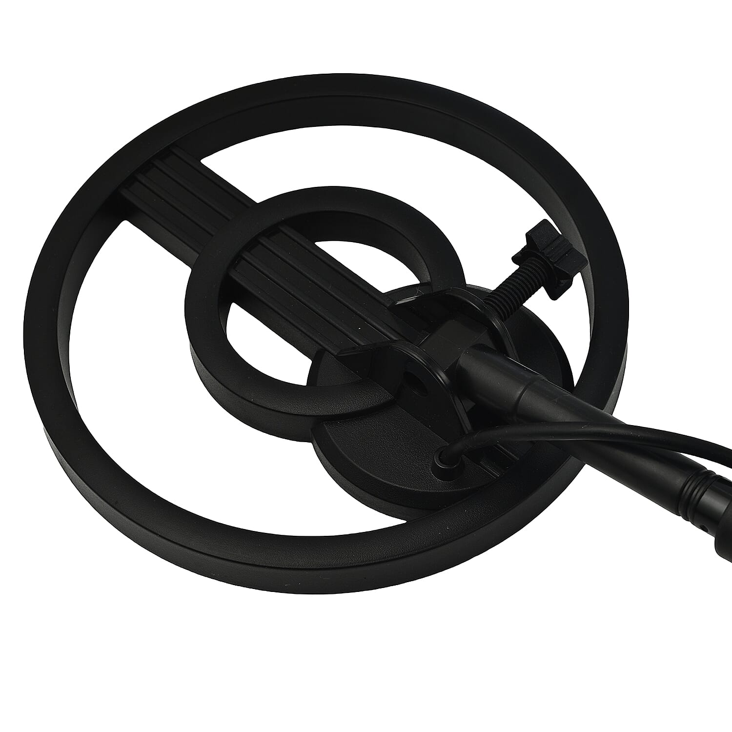 Metal Detector with LED Display, Waterproof Coil & Carrying Case Black