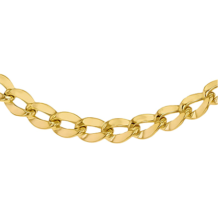 9K Yellow Gold Flat Curb Chain (Size - 20), Gold Wt. 8.6 Gms
