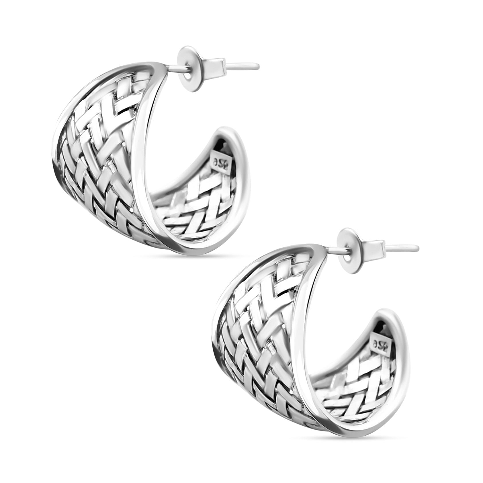 Royal Bali Collection - Sterling Silver Boho Earrings, Silver Wt. 6.77 Gms