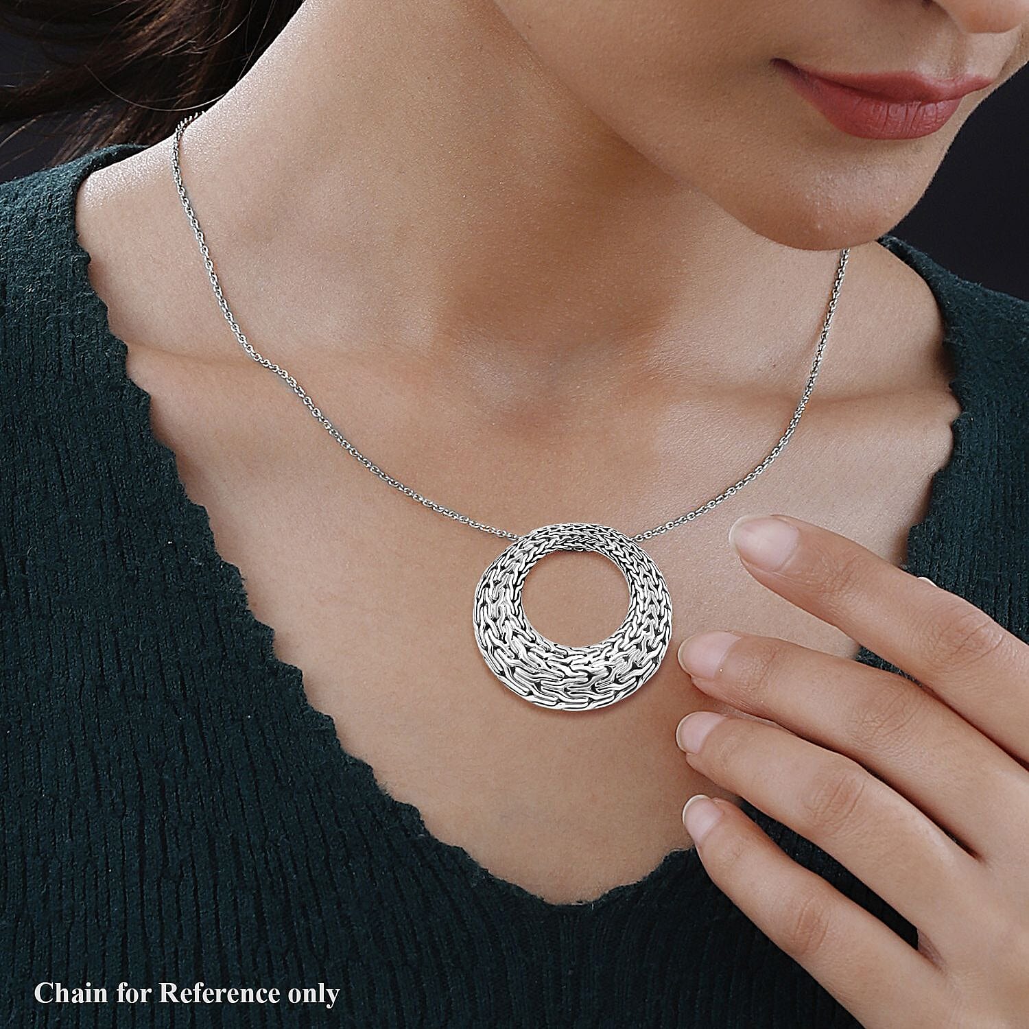 Bali Sterling Silver Pendant,  Silver Wt. 10 Gms