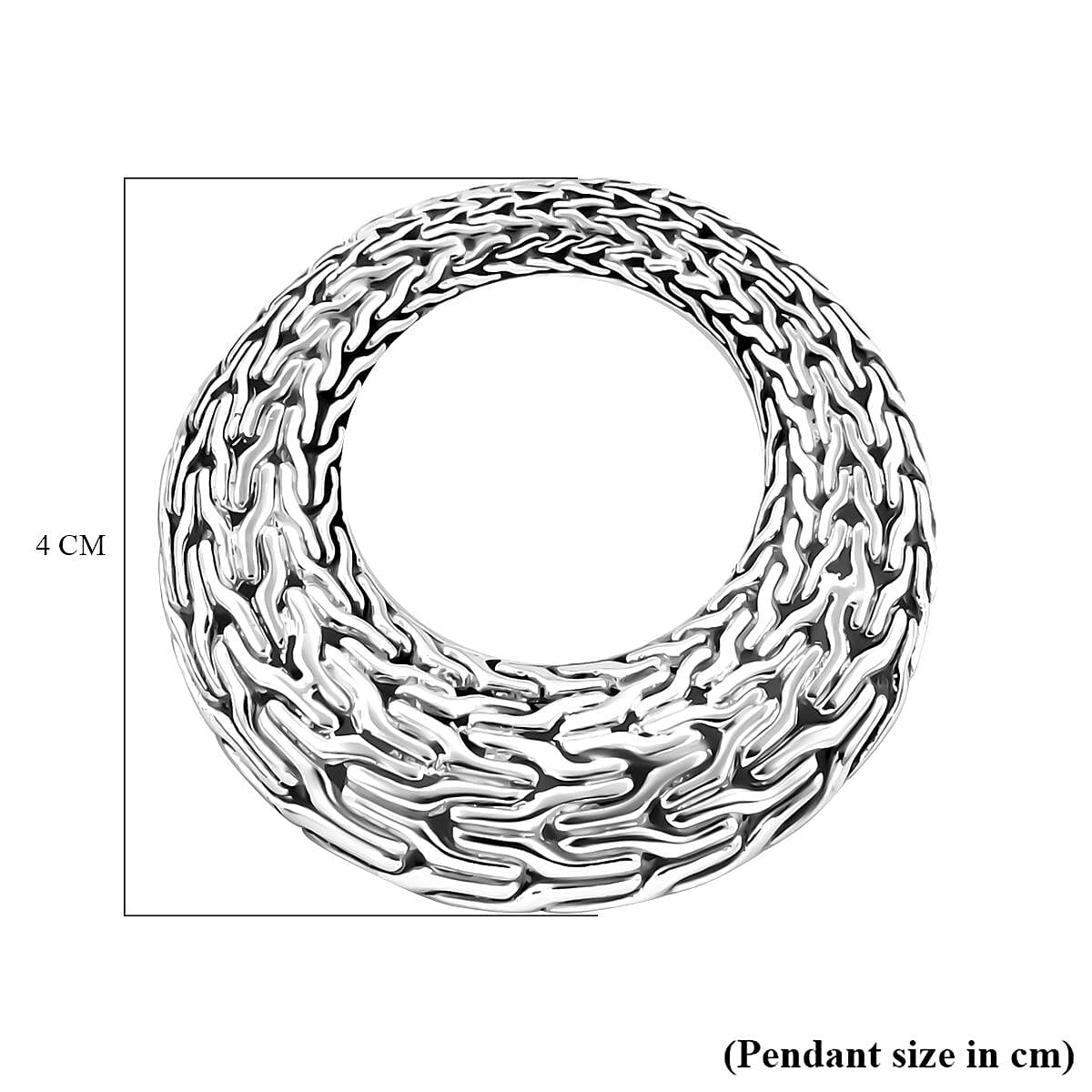 Bali Sterling Silver Pendant,  Silver Wt. 10 Gms