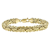 Hatton Garden - 9K Yellow Gold Byzantine Bracelet (Size - 7.5), Gold Wt. 12.60 Gms