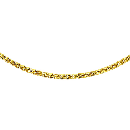 18K Yellow Gold Spiga Chain (Size - 18)